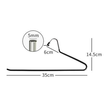 Perchas para pantalones antideslizantes de extremo abierto de metal Organizadores para perchas para pantalones