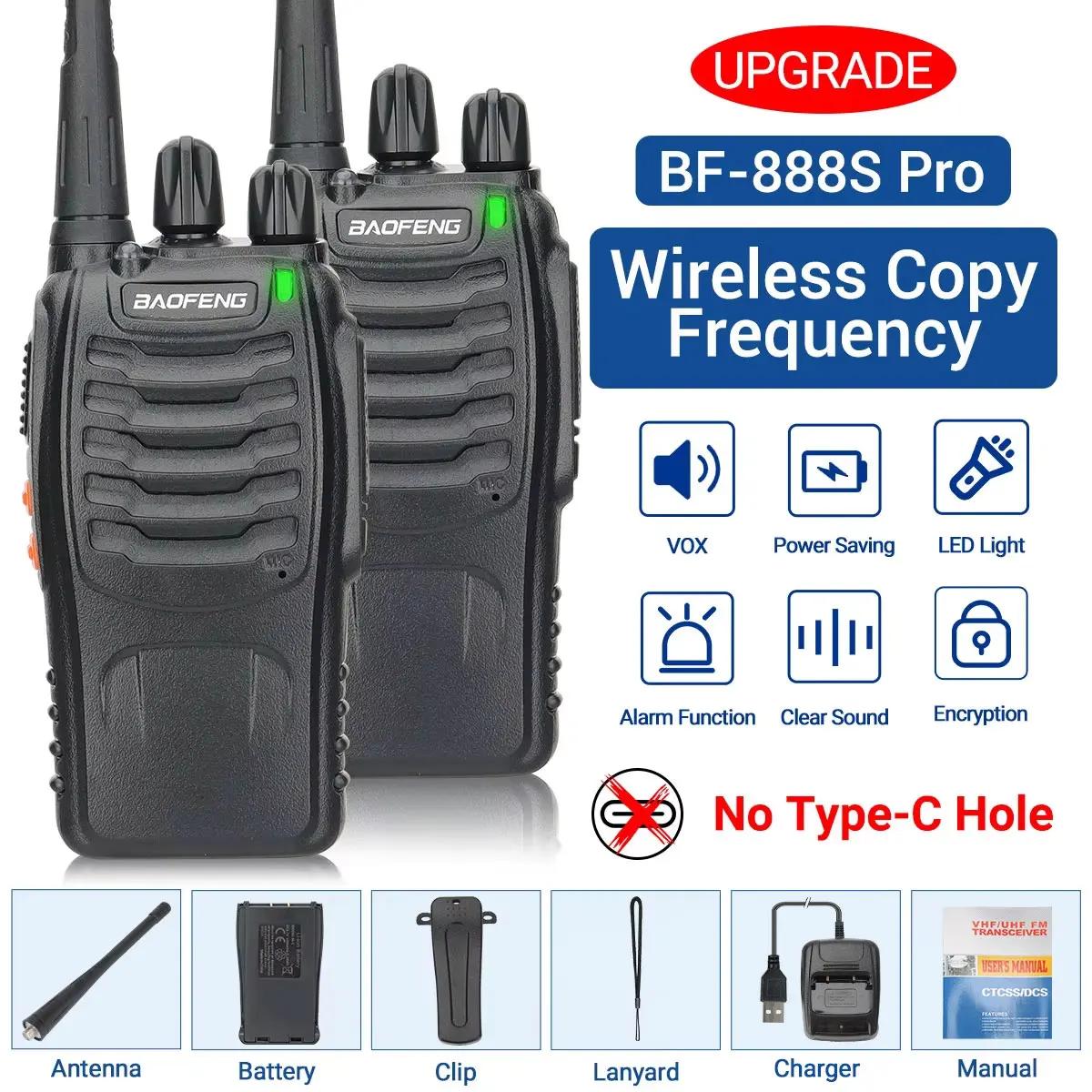 Baofeng BF-88E Walkie Talkie Draadloos Frequentie Kopiëren Lange Afstand UHF 400-470MHz Draagbare Amateur Tweerichtingsradio voor Jacht