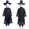 Kostým lovce démonů Saja Boys Cosplay Kostým Scénické vystoupení Černé oblečení s kloboukem Mystery Abby Jinu Role Play Halloweenské kostýmy