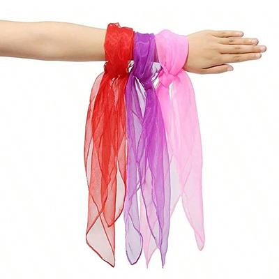 Scarves For Kids Pretend Play Toys 6Colors Party Games Children Movement Magic Tricks Performance Prop Play Princess Game TMZ