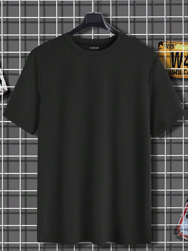 T-shirt Grafica Floreale e con Slogan da Uomo