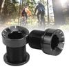 2Pcs Bike Crank Screw Spline Centre Shaft Aluminium Alloy High Strength Anticorrosion Sturdy   Bike Crank Cover