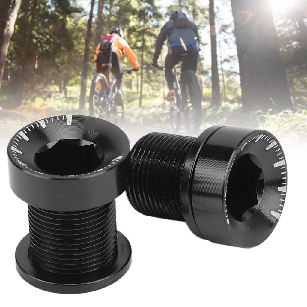 2Pcs Bike Crank Screw Spline Centre Shaft Aluminium Alloy High Strength Anticorrosion Sturdy   Bike Crank Cover