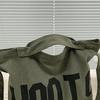 Youth Large Capacity Crossbody Bag, Letter Solid Color Shoulder Bag, Large Capacity Tote Bag, Student School Bag