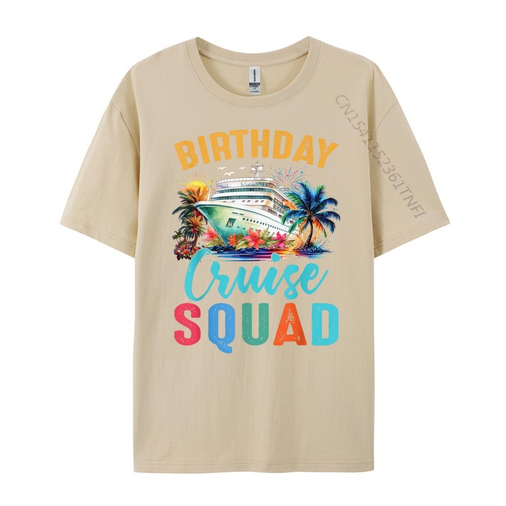 Birthday Cruise Squad 2024 Cruise Birthday Party Celebration Funny T Shirts Sale Birthday