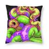 Tentacle Demoness Green Square Pillowcase Polyester Linen Velvet Printed Zip Decor Pillow Case Sofa Seater Cushion Cover x