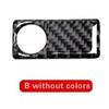 Black Carbon Fiber Car Passenger Storage Box Sticker For Benz C W205 2015-