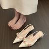 French Fairy High Heels Bag Head Sandals Women's Shoes 2025 New Summer with Skirt New Chinese Pointed Single Shoes