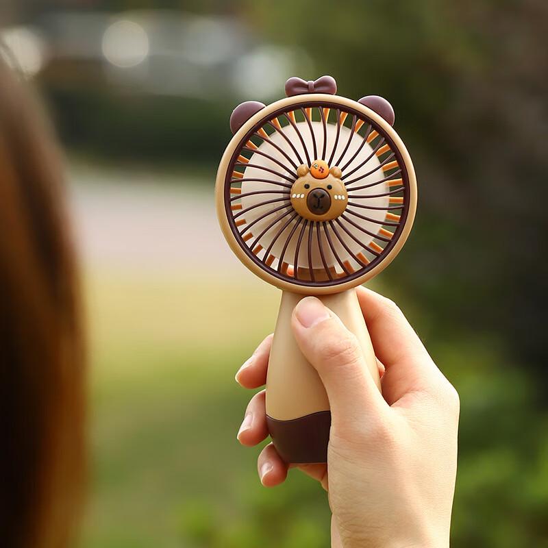Cute Cartoon Handheld USB Rechargeable Fan