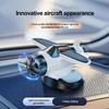 1PC Solar Powered Airplane Ornament 360° Rotating Propeller Fighter Model Car Interior Center Console Mini Aircraft Decoration