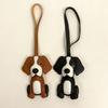 Portable Border Collie Charm Faux Leather Adjustable Strap Leather Keychain Lightweight Dog Bag Pendant