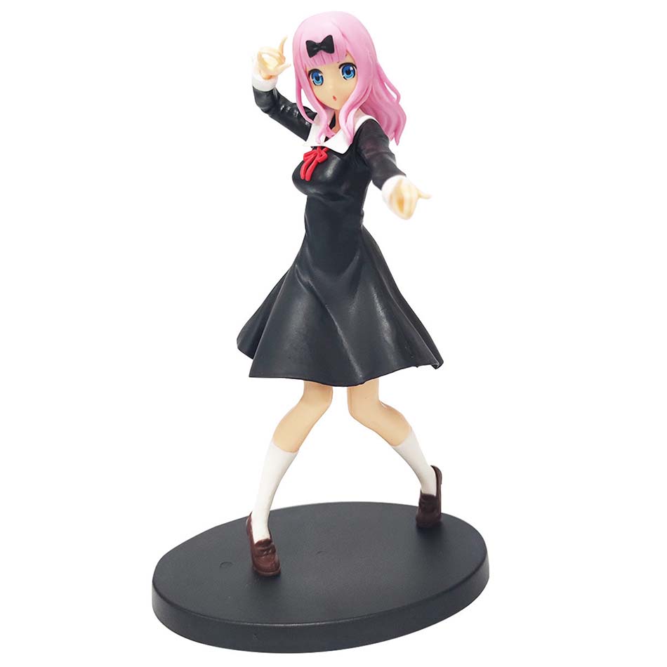 sold 18cm Anime Figure Love is War Fujiwara Chika Shinomiya Kaguya Kawaii Girl Action Figure Collectible Model Doll Toy Gift