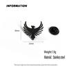 New Charm Chinese Style Phoenix Bird Men's Brooch Cufflinks Suit Dress Accessories Personalized Versatile Clothing
