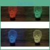 Colorful 3d Led Touch Lamp Unique Design For Bedroom Decorative Night Light