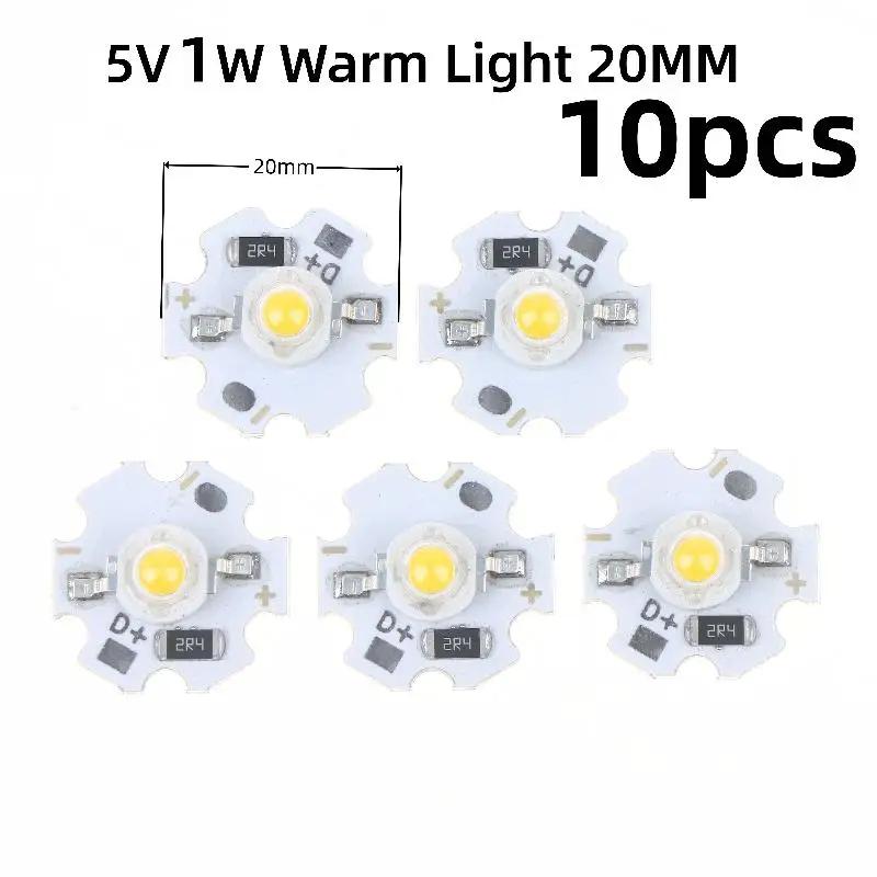 5/10Pcs 16mm 20mm LED Lamp Boards 1W 3W Single Color 5V 12V Warm Neutral White Spotlights Downlights Sunset Lights