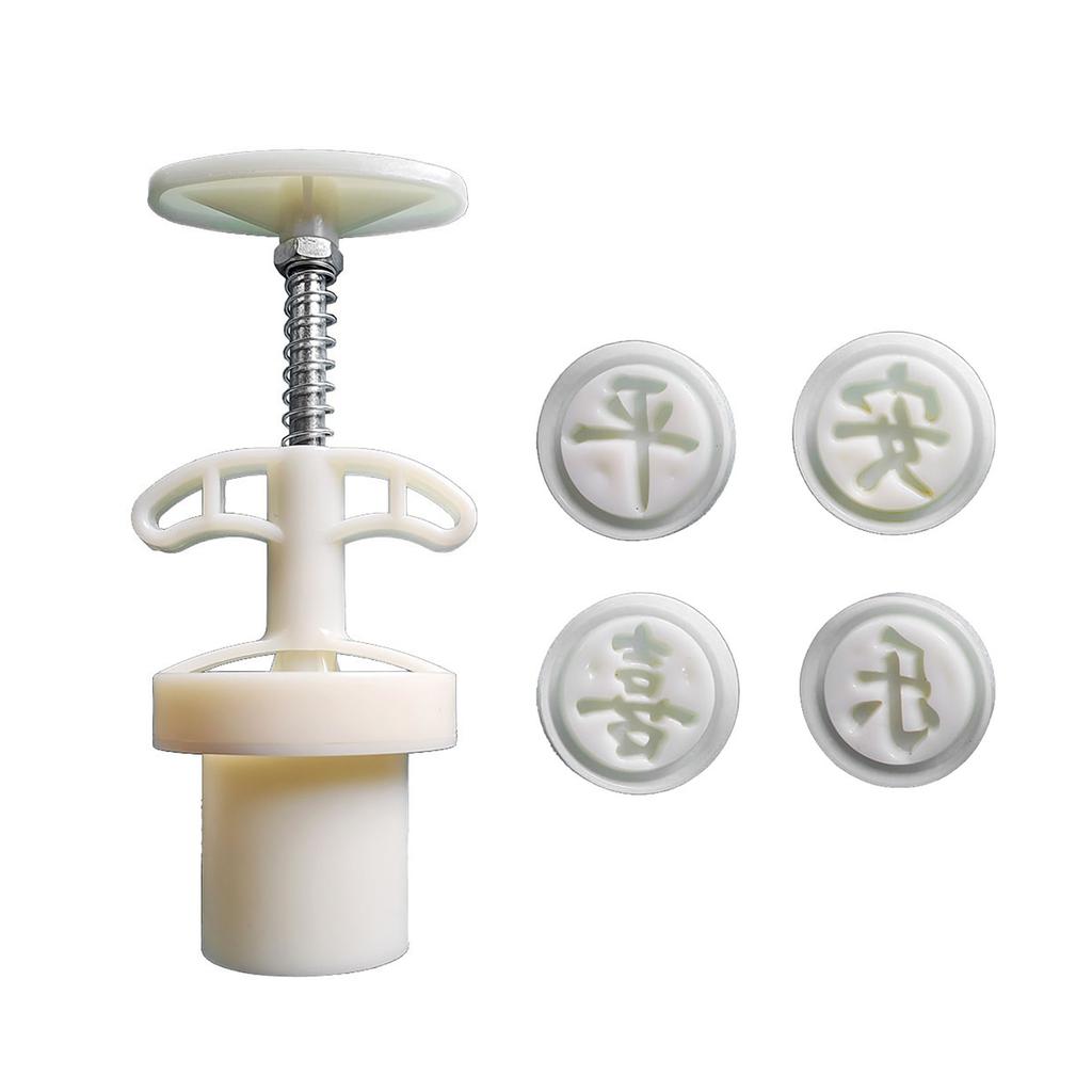 25g Plastic Dessert Molds Dessert Pressing Tool Chinese Characters Shape Pastries Tool ABS Texture for Festival Baking