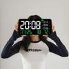 LED Multi-functional Digital Wall Clock Formaldehyde/ CO2/ TVOC Display Indoor Decorative Clock with Remote Control Countdown