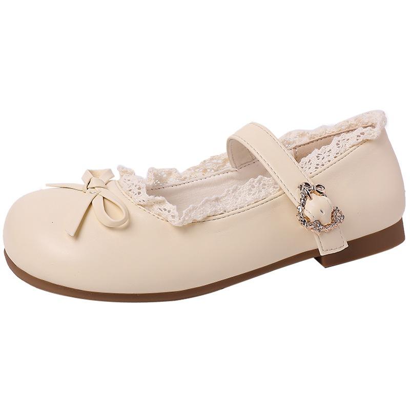 Nya Trendiga och Lediga Blomknoppsskor Enkelskor