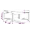 3 Piece Garden Lounge Set with Cushions Solid Acacia Wood