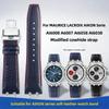 Correa de extremo convexo de acero inoxidable Para Maurice Lacroix AIKON AI6038 AI6008 AI6007 AI6058 liberación rápida Correa de reloj de cuero de vaca