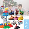 Back Pull Watchtower Vehicle Children Puzzle Toy Set Lookout Electric