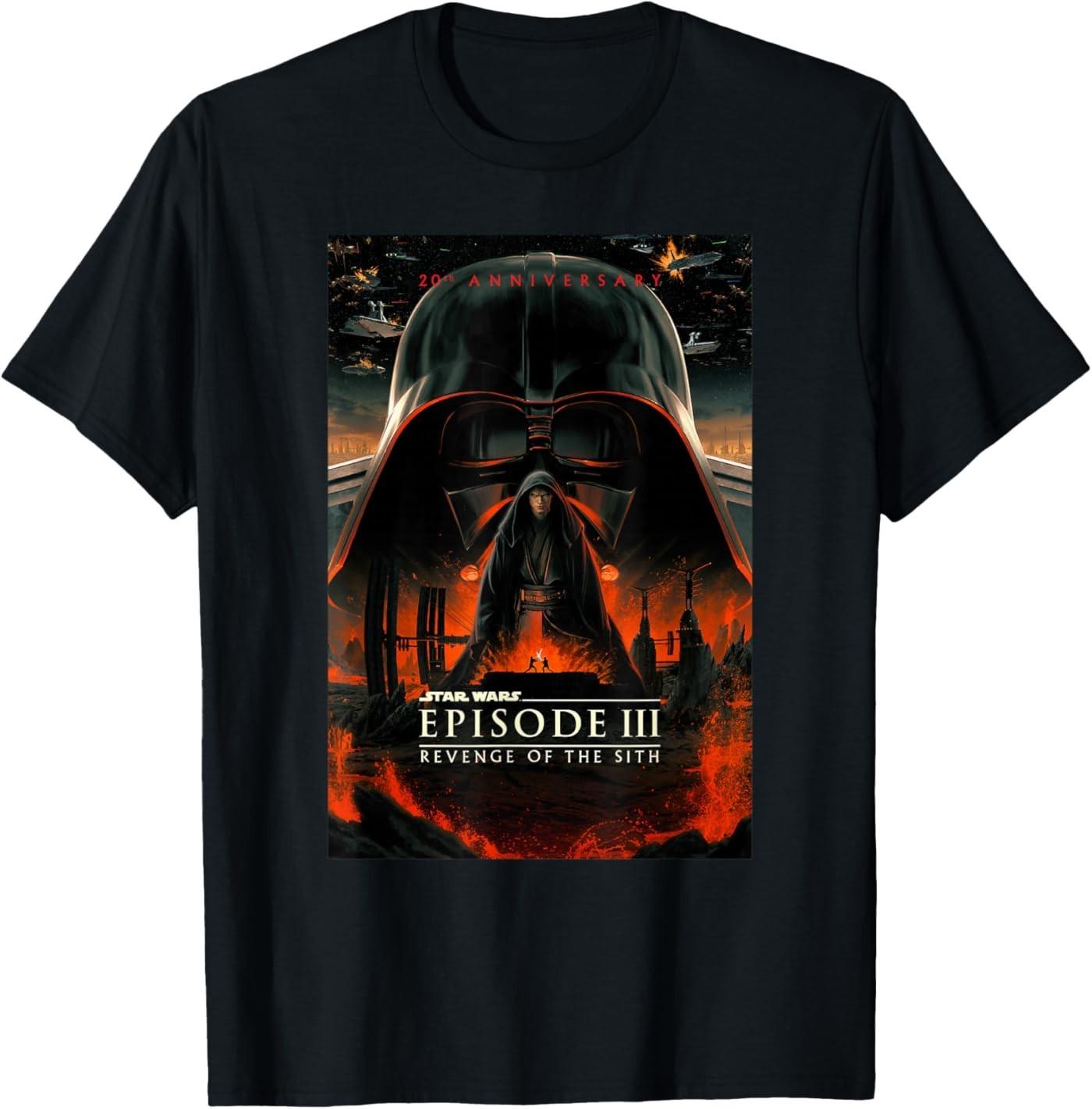 20th Anniversary Episode III Epic Chest Poster T-Shirt S разноцветный