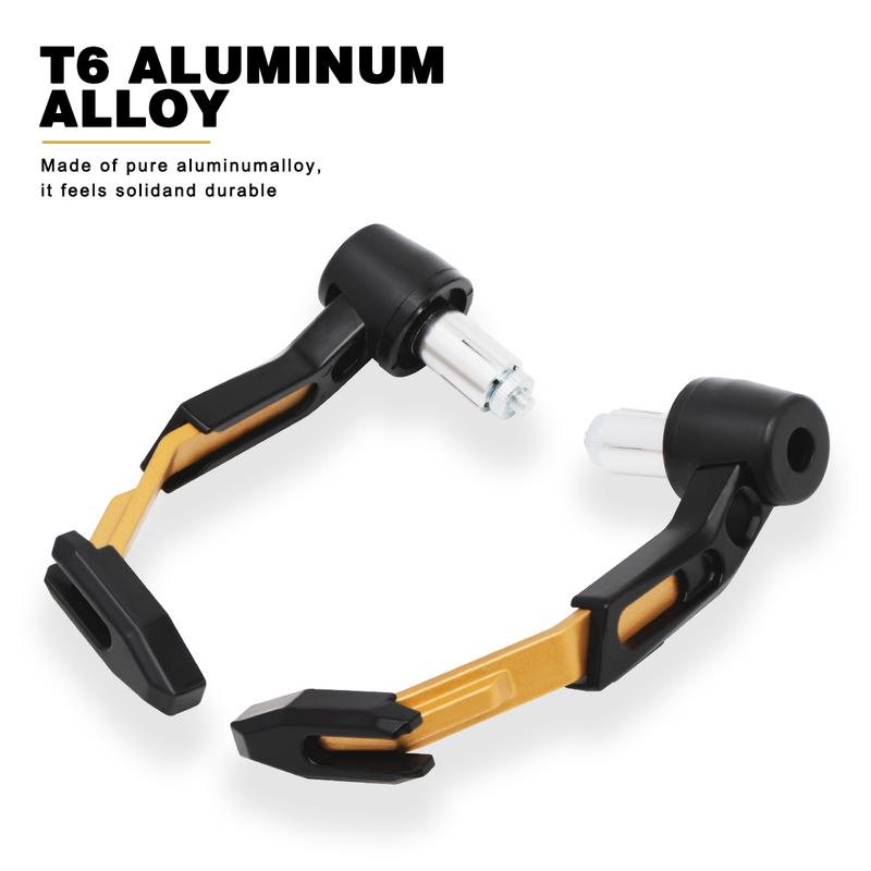 2PCS Handlebar Protectors Windproof Anti-Fall Lever Guard with Aluminum Stiffener For Motorcycle Scooter Mountain E-Bike Brake