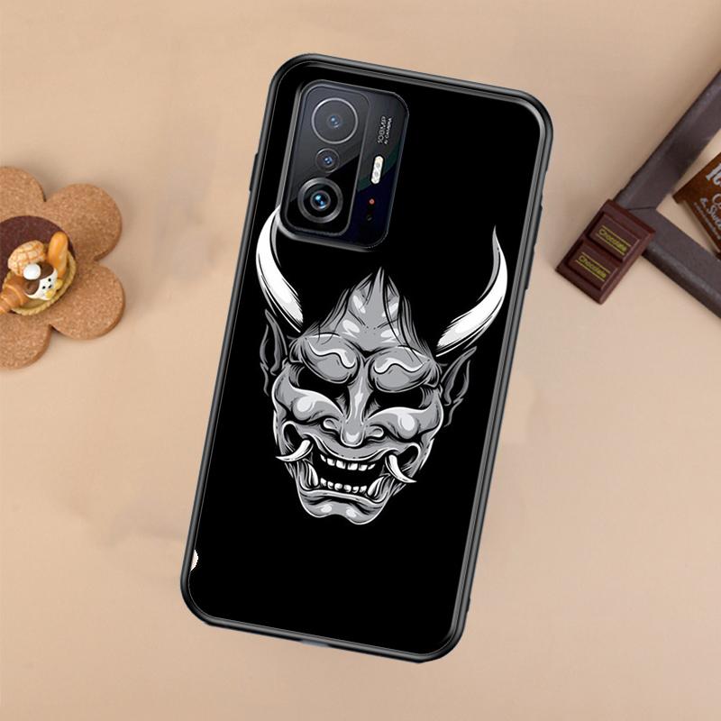 Hannya Demon Oni Case For Xiaomi POCO X7 Pro X3 X5 X6 F3 F5 F6 M6 Pro 11T 12T 13T 14T Pro 13 14 Ultra Cover