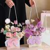 1Pc Portable Flower Basket Rose Flower Wrapping Box Gift Bag For Wedding Birthday Christmas Party Flower Bouquet Decor Supplies
