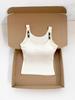 #Summer new sweet la beaded shoulder strap design sling vest slim fit all-match top with chest pad