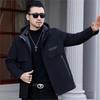 Men's Winter Thick Velvet Lined Fur Parka - Business Casual Mid-Length Coat