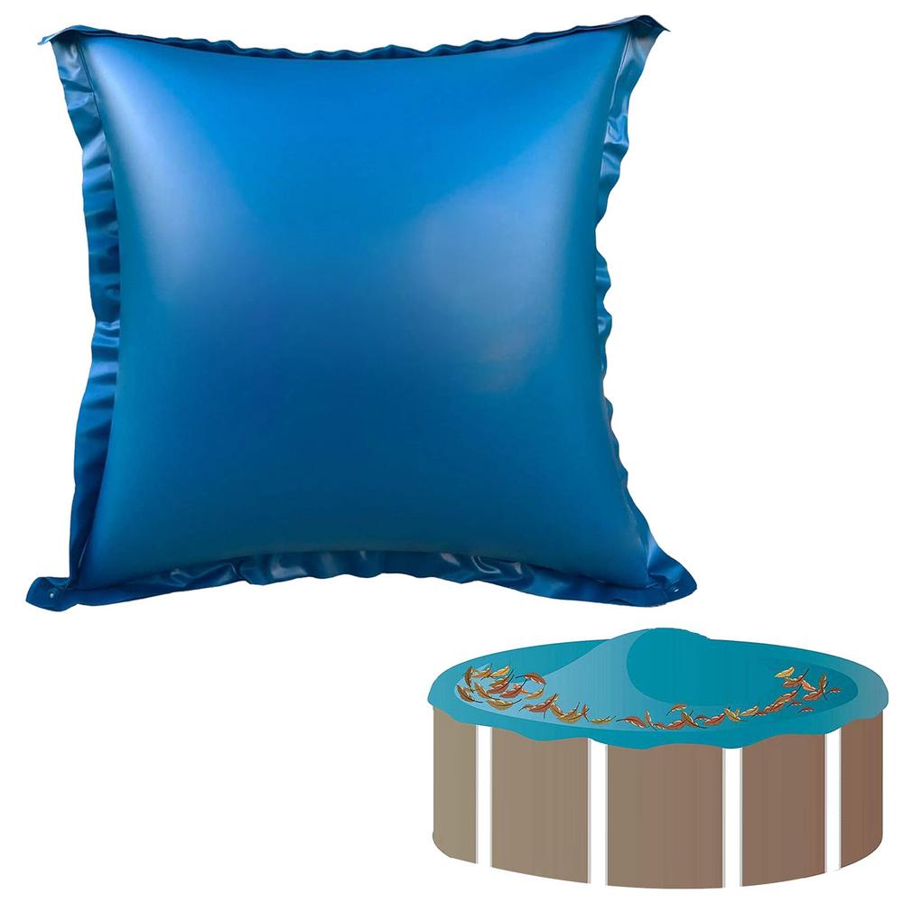 4x4 Ft Pool Pillow Winterizing Air Pillow ForAbove-Ground Pool Cover Extra Durable 0.4 Mm PVC Winter Pool Pillow Winterize Pool