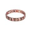 Men's Retro Antique Red Copper Wide Magnet Bracelet - Adjustable Cross-Border Style