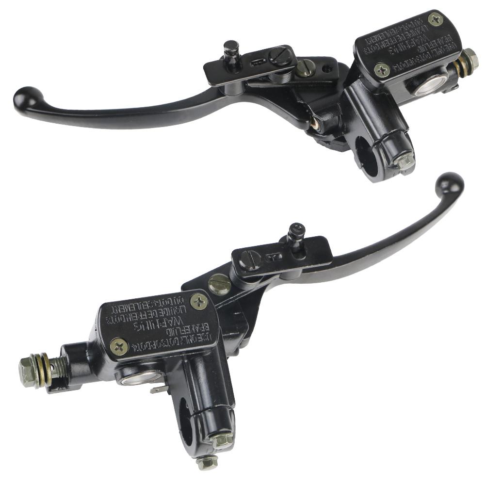 For Universal 50cc-250cc Dirt Bike ATV Four-wheel Clutch Lever Pump Motorcycle Cylinder Hydraulic Brake Lever Left Right