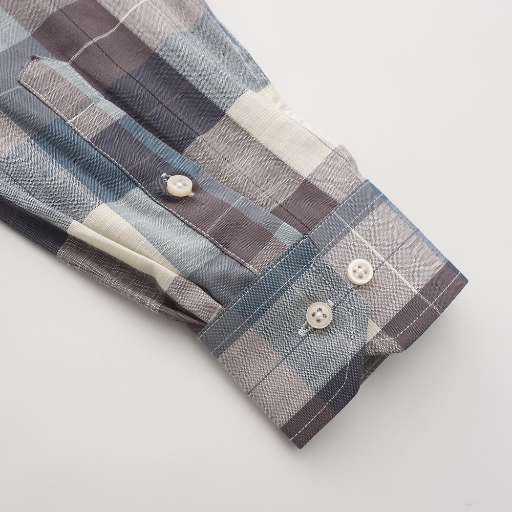 Klasyczne koszule z długim rękawem w kratę - Regularny krój, Zapinane na guziki, Wygodna 100% bawełna, Idealne na co dzień, Zaprojektowane dla mężczyzn