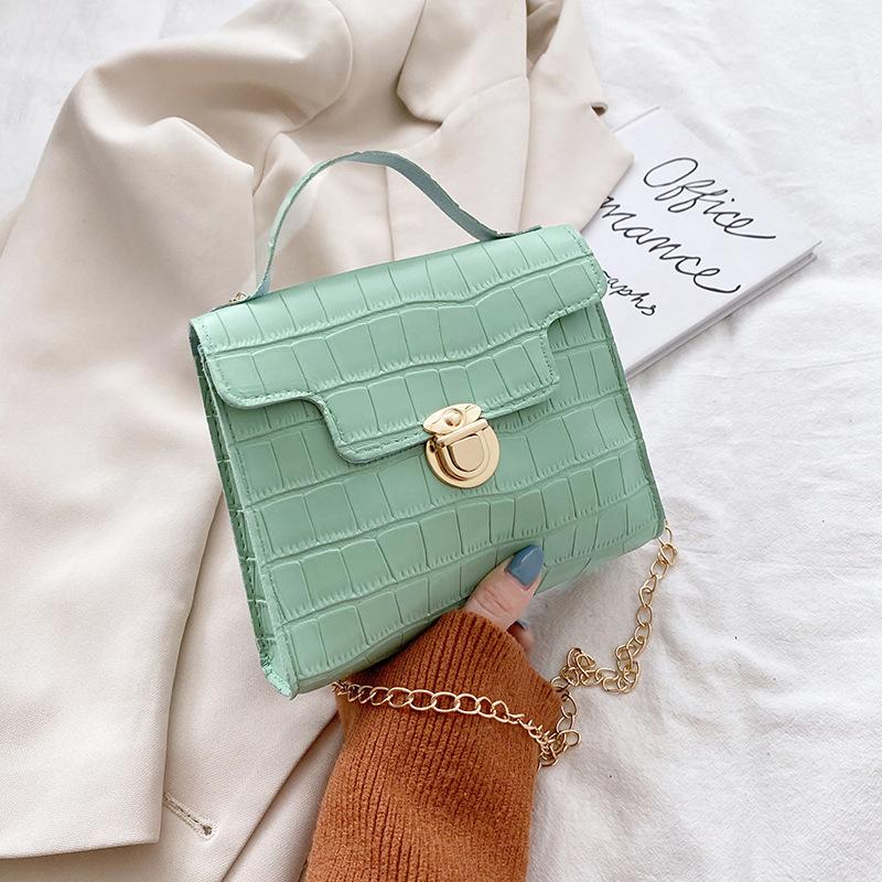 Versatile Stone Pattern Shoulder Women's Bag Bag Trendy Messenger Mobile Phone Small Square Bag