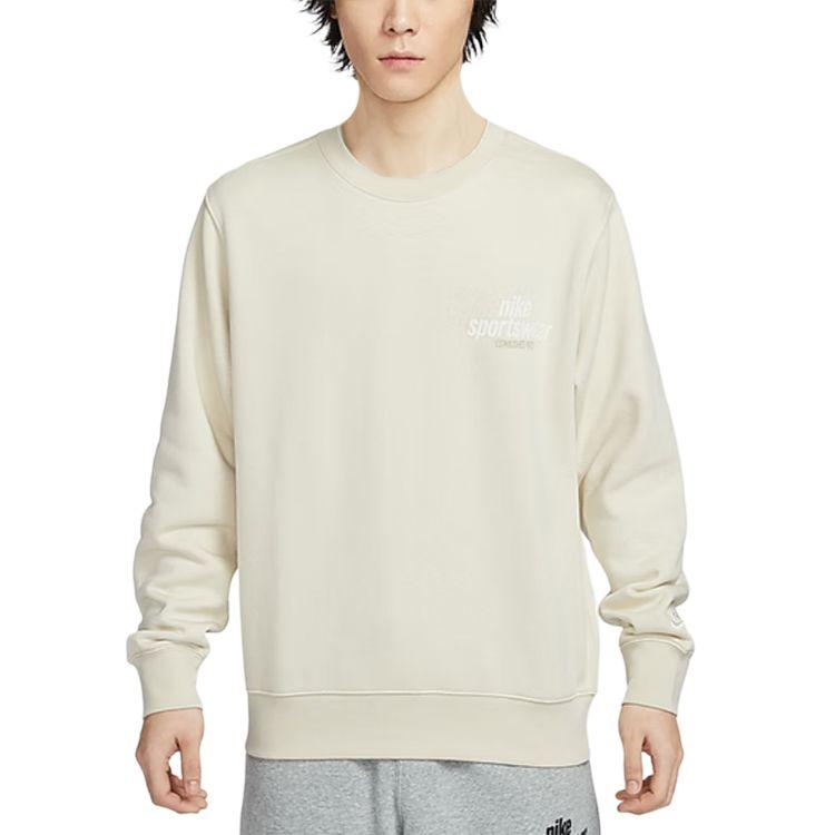 

Nike Sportswear Casual Crewneck Pullover Letter Long Sleeve Sweatshirt Men sweatshirt Light-Khaki HJ2174234 S
