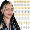 32/40/60 Stück Dreadlock Haaraccessoires, Hohl geschnitzte Haarringe, Offenes Design Leicht zu tragende Haarmanschetten für Festivals Partys