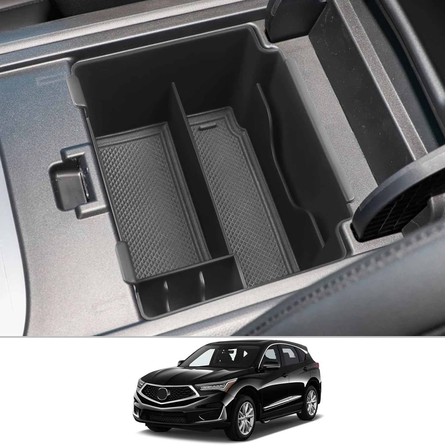CDEFG for 2025 2026 Acura MDX Center Console Organizer for 2025 2026 Acura MDX Accessories MDX Middle Console Organizer 2025 2026 MDX Armrest чёрный