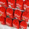 5pcs Random Mixed Patterns Red Christmas Velvet Bags Green Blue Xmas Gift Bags  Jewelry