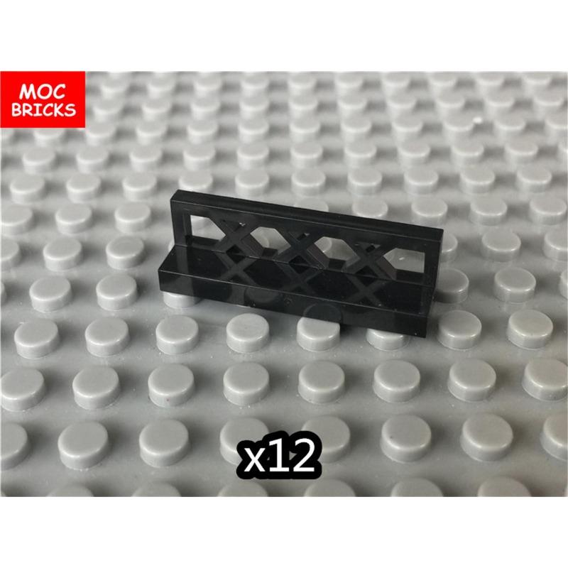 MOC Bricks Fence Railing Window Stairs Ladder Gate DIY Garden House Architecture Accessories Building Blocks Children's Toys