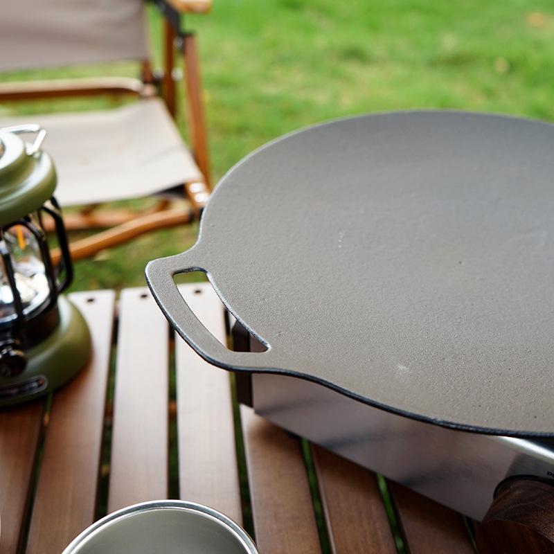 Outdoor Camping Korean BBQ Grill Pan for Gas & Induction Cookers - Frying Pan BBQ Supplies
