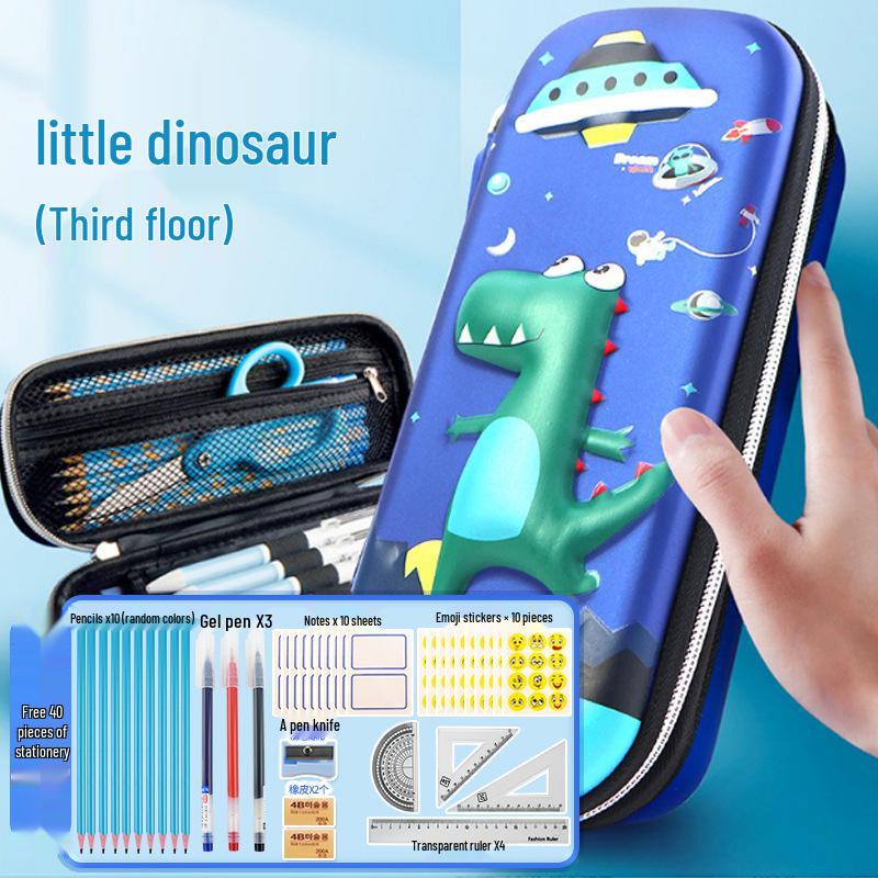 2024 Cute Capybara Kids' Large Capacity Thickened Pencil Case