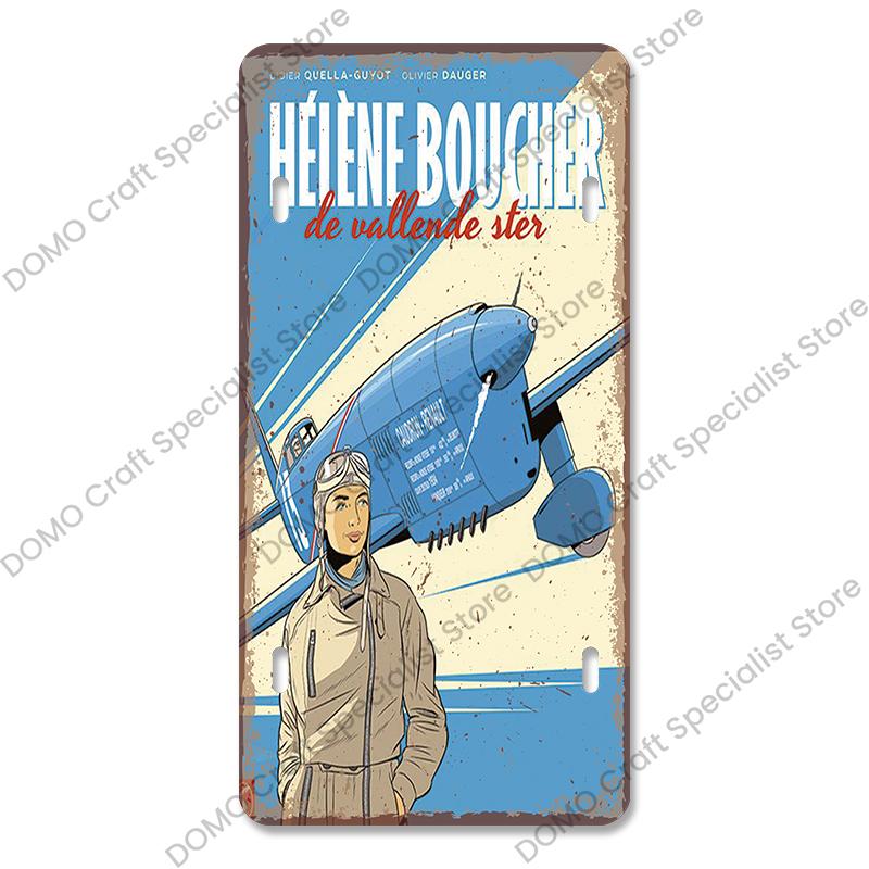 Air Races Metal Plate Tin Signs Retro Top Gun Airplane Metal Poster Garage Club Bar Home Wall Decoration 15x30cm