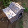 KEMORELA Deluxe Cozy Waterproof Cat House Outdoor Warm Pet Shelter Removable Washable Design for All Seasons