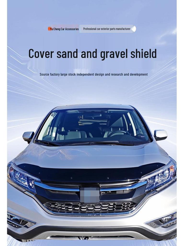 Black Hood Sand and Stone Guard for Mazda BT50 - Car Protective Modification Part