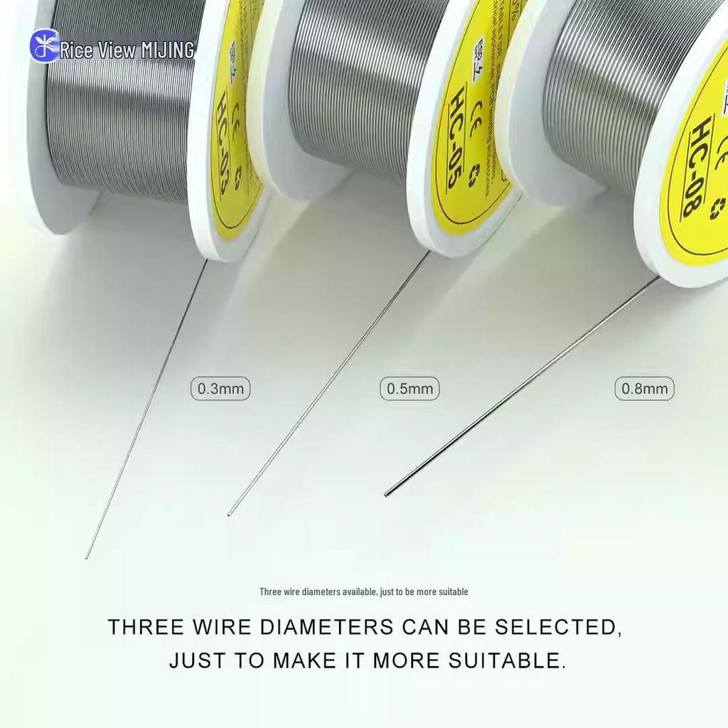 High-Quality 183°F Solder Wire HC 0.3mm, Low Melting Point, Easy for Repairs, No Flux Needed