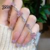 Non-fading Bracelet Women Shiny Rhinestones Inlaid Flower Comfortable Wear Shape