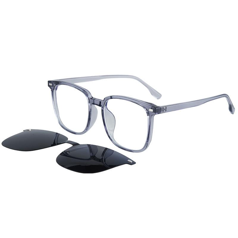 2304 Magnetic Sleeve Glasses For Men And Women Can Be Equipped With Myopia One Mirror Dual-Purpose Polarized Sunglasses Anti-Ultraviolet Sunglasses