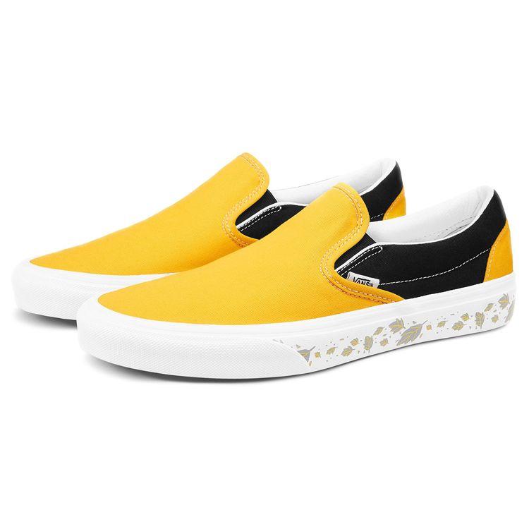 Vans Fashion Low-Top Skate Shoes Unisex Sneakers Black Yellow VN0A4BV3068